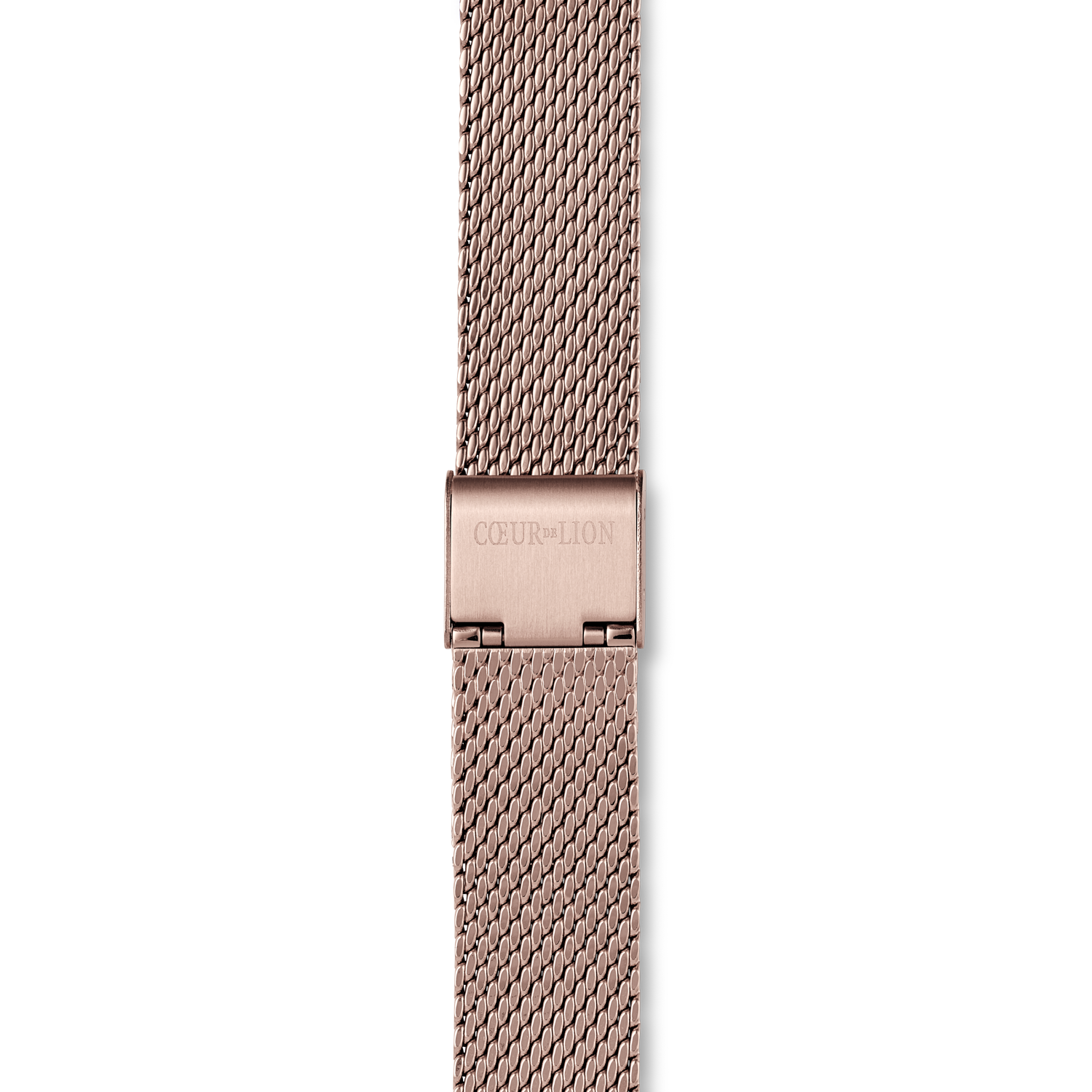 Uhr Iconic Square Brilliant White Milanaise Edelstahl Champagne