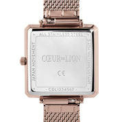 Uhr Iconic Square Brilliant White Milanaise Edelstahl Champagne