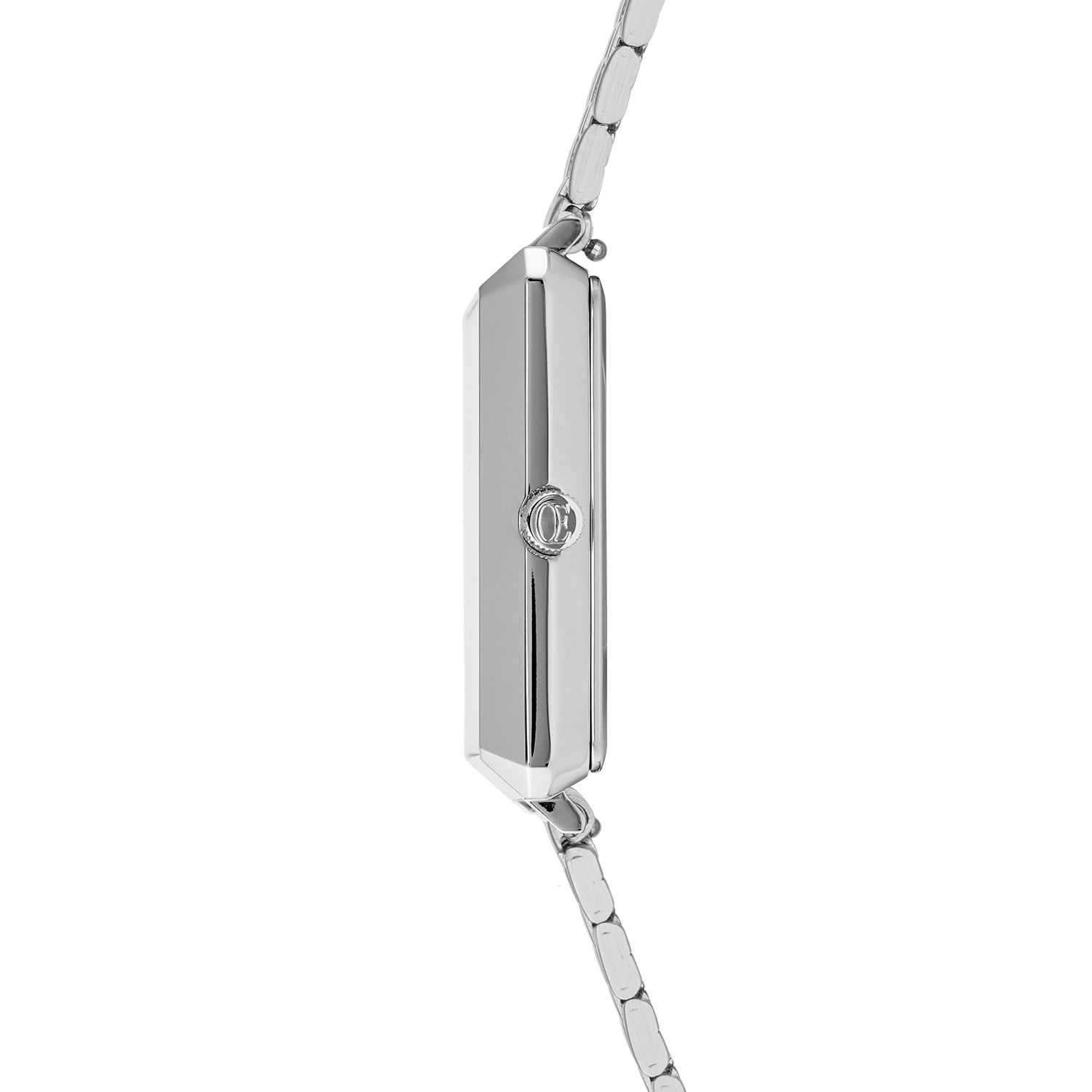 Uhr Iconic Square Elegant Monochrome Silver Edelstahl