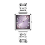 Uhr Iconic Cube Orchid Ice Statement silber