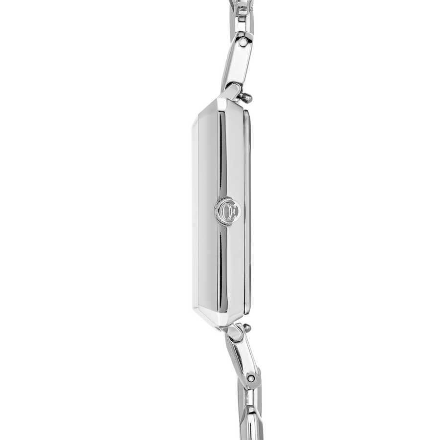 Uhr Iconic Cube Orchid Ice Statement silber