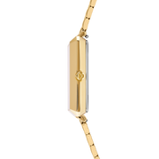 Uhr Iconic Square Glamorous Green Edelstahl Gold von COEUR DE LION – Tragevariante