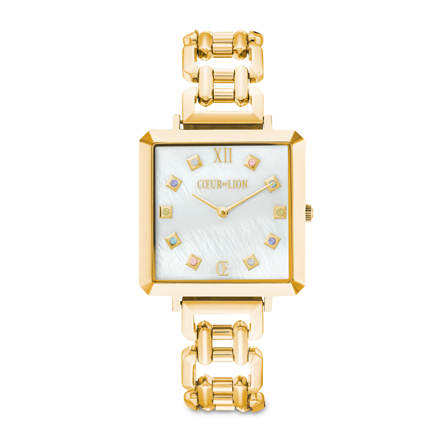 Uhr Iconic Cube Golden Moments Statement Gold