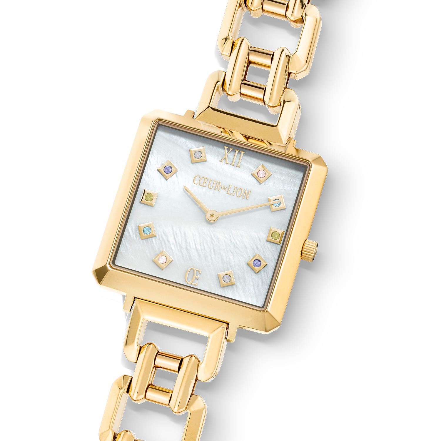 Uhr Iconic Cube Golden Moments Statement Gold