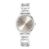 Uhr Rund Sparkling Graceful Greige Statement Silber