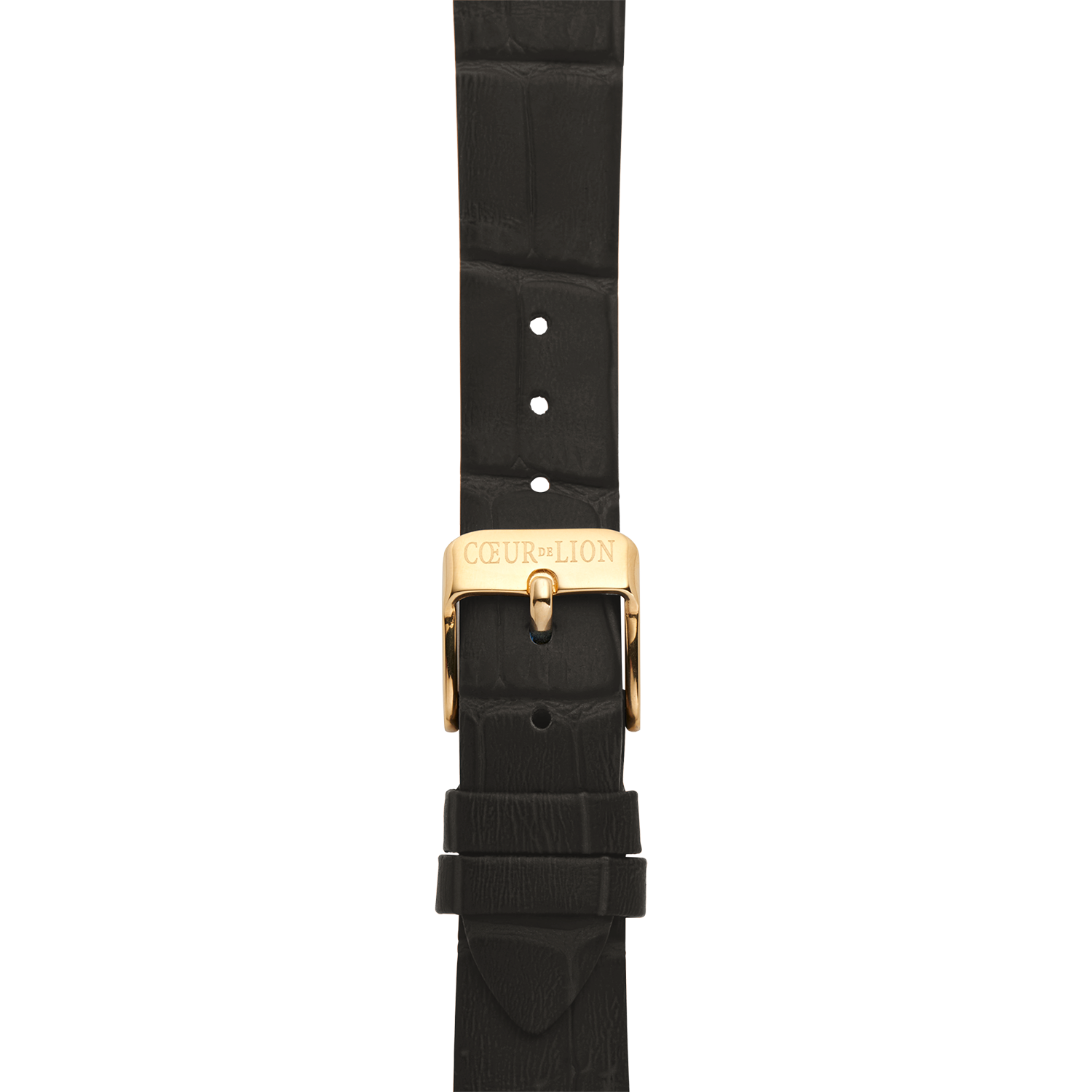 Uhr Rund Sparkling Sunray Leder Dunkelgrau Gold