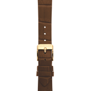 Uhr Rund Sparkling Sunray Armband Leder Braun gold von COEUR DE LION – Tragevariante