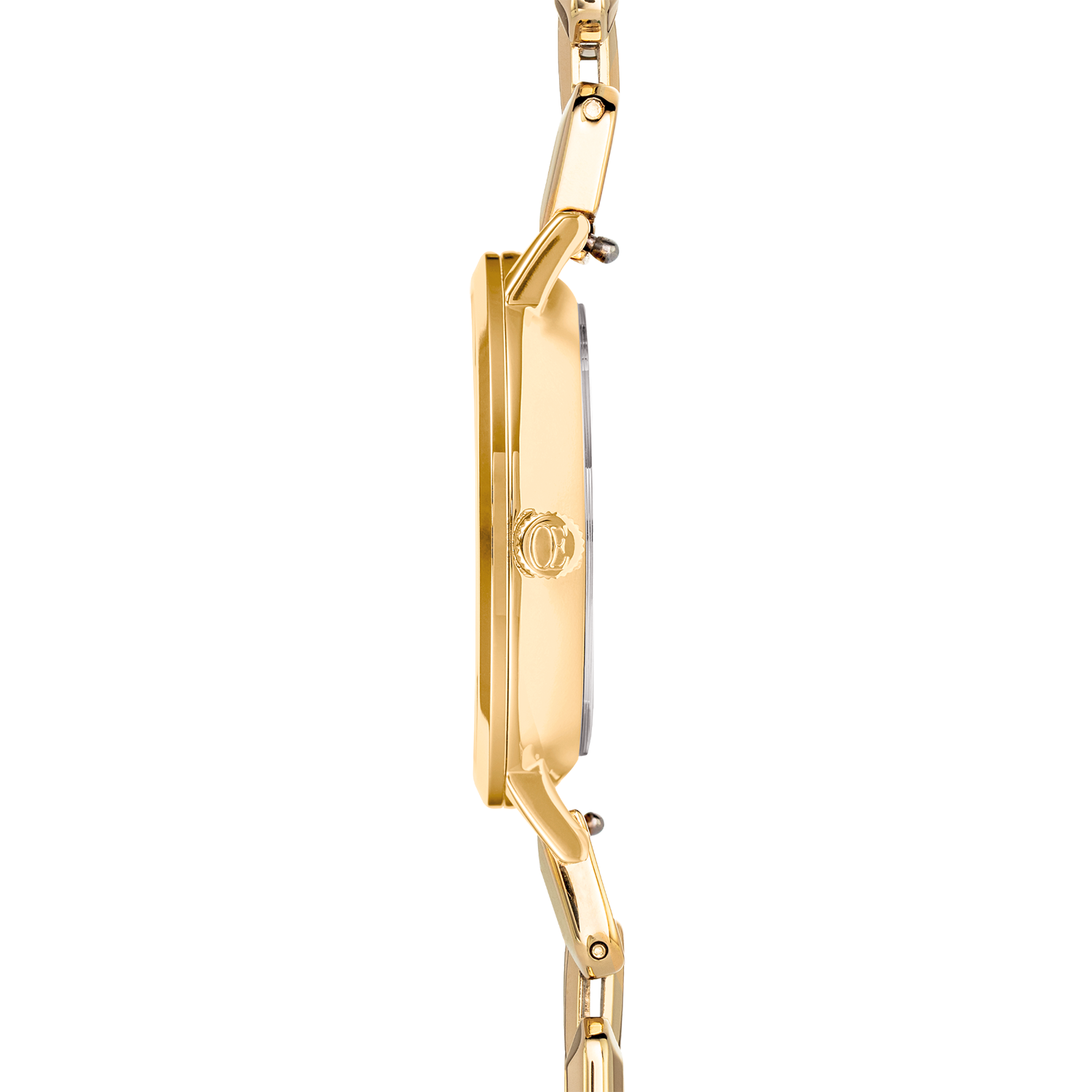 Uhr Rund Sparkling Perlmutt Statement Gold von COEUR DE LION – Tragevariante