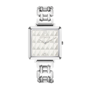 Uhr Iconic Cube Spikes Statement Silber von COEUR DE LION