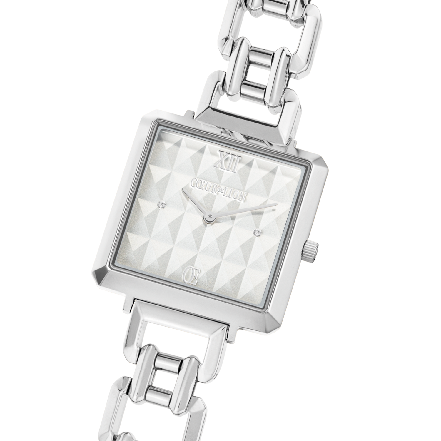 Uhr Iconic Cube Spikes Statement Silber