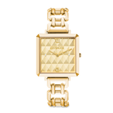 Uhr Iconic Cube Spikes Statement Gold