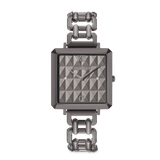 Uhr Iconic Cube Spikes Statement anthrazit