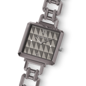 Uhr Iconic Cube Spikes Statement anthrazit von COEUR DE LION – im Set mit passenden Schmuckstücken