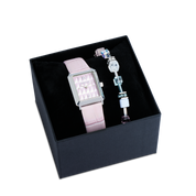 Uhr Iconic Spikes Rosé Silber & GeoCUBE® Iconic Precious Armband rosa-flieder von COEUR DE LION