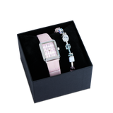 Uhr Iconic Spikes Rosé Silber & GeoCUBE® Iconic Precious Armband rosa-flieder