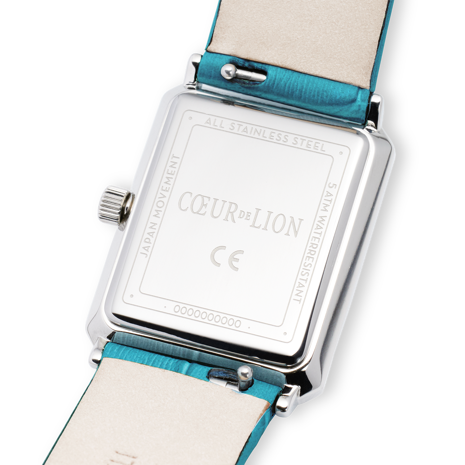 Uhr Iconic Spikes Transformative Teal silber Armband Leder