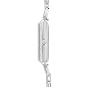 Uhr Iconic Cube Sparkling Anthracite Attraction Statement Silber von COEUR DE LION – Tragevariante