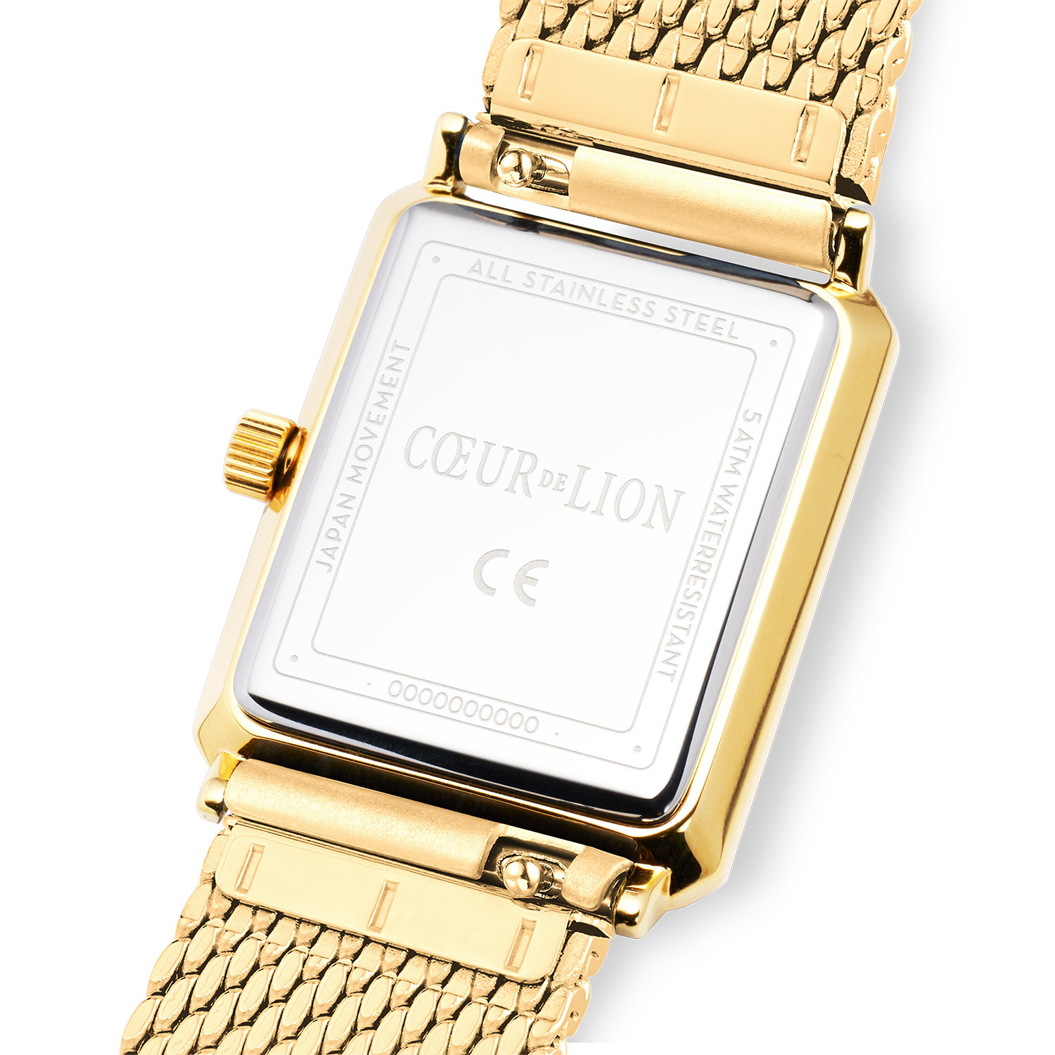 Uhr Iconic Spikes gold Milanaise Edelstahl gold von COEUR DE LION