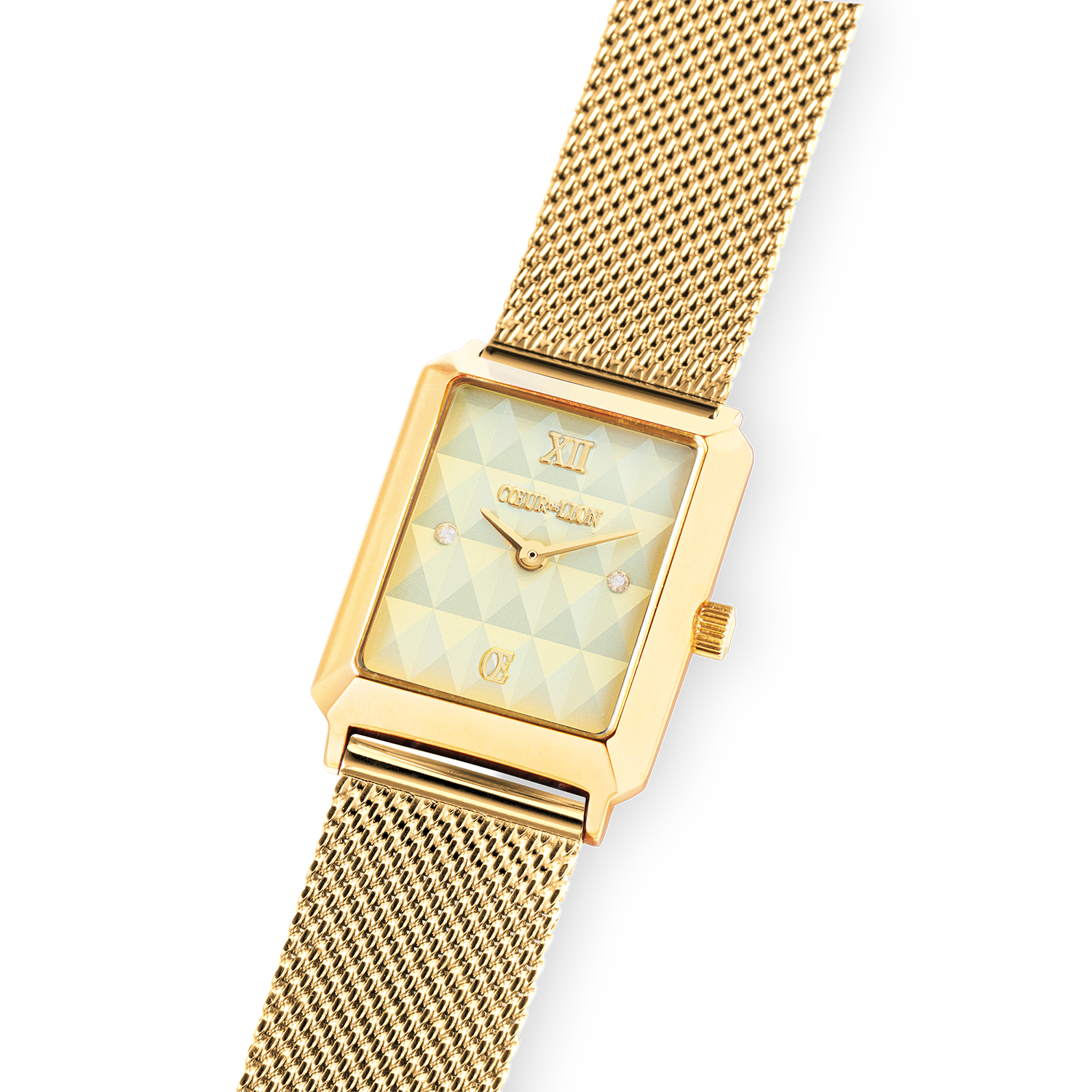 Uhr Iconic Spikes gold Milanaise Edelstahl gold