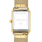 Uhr Iconic Spikes gold Milanaise Edelstahl gold von COEUR DE LION – Tragevariante