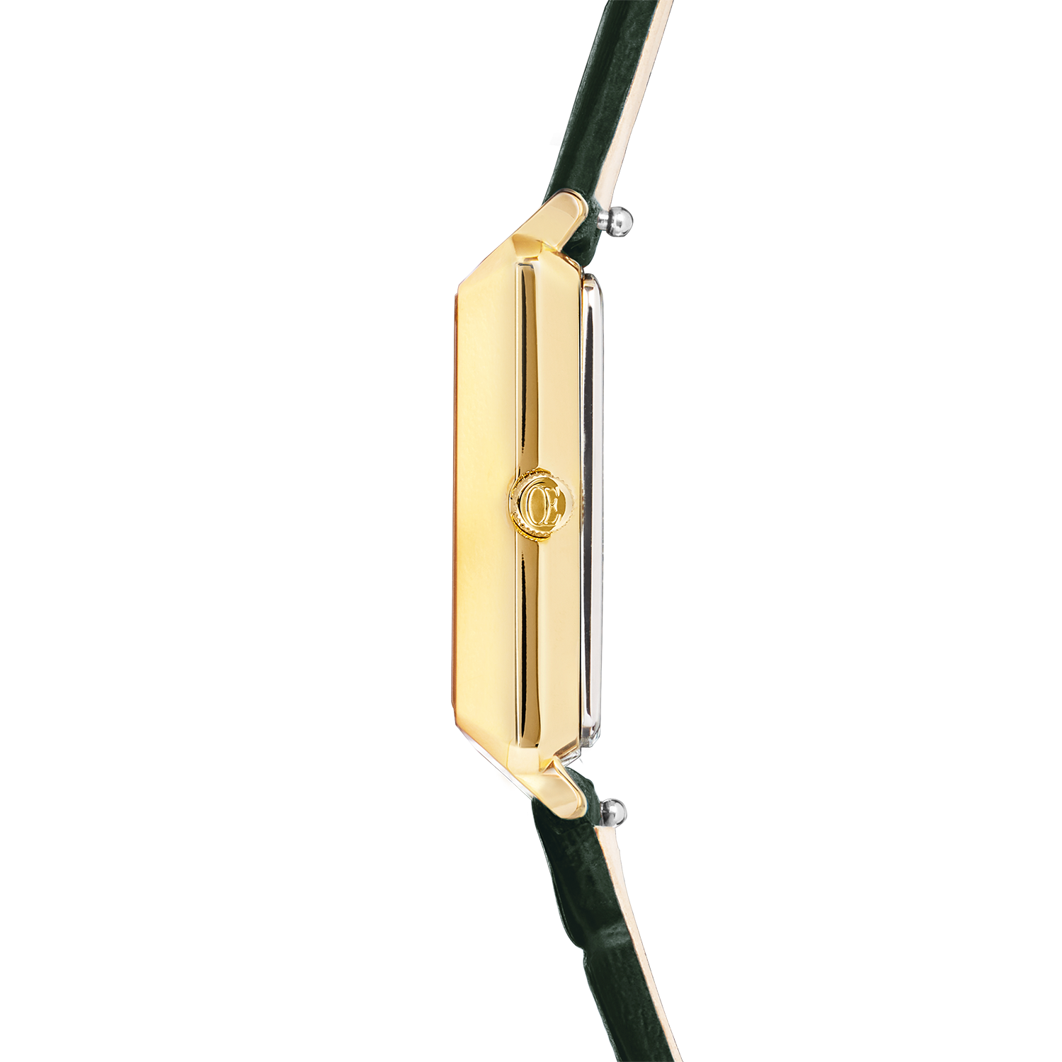 Uhr Iconic Spikes Leder Forest Green Gold