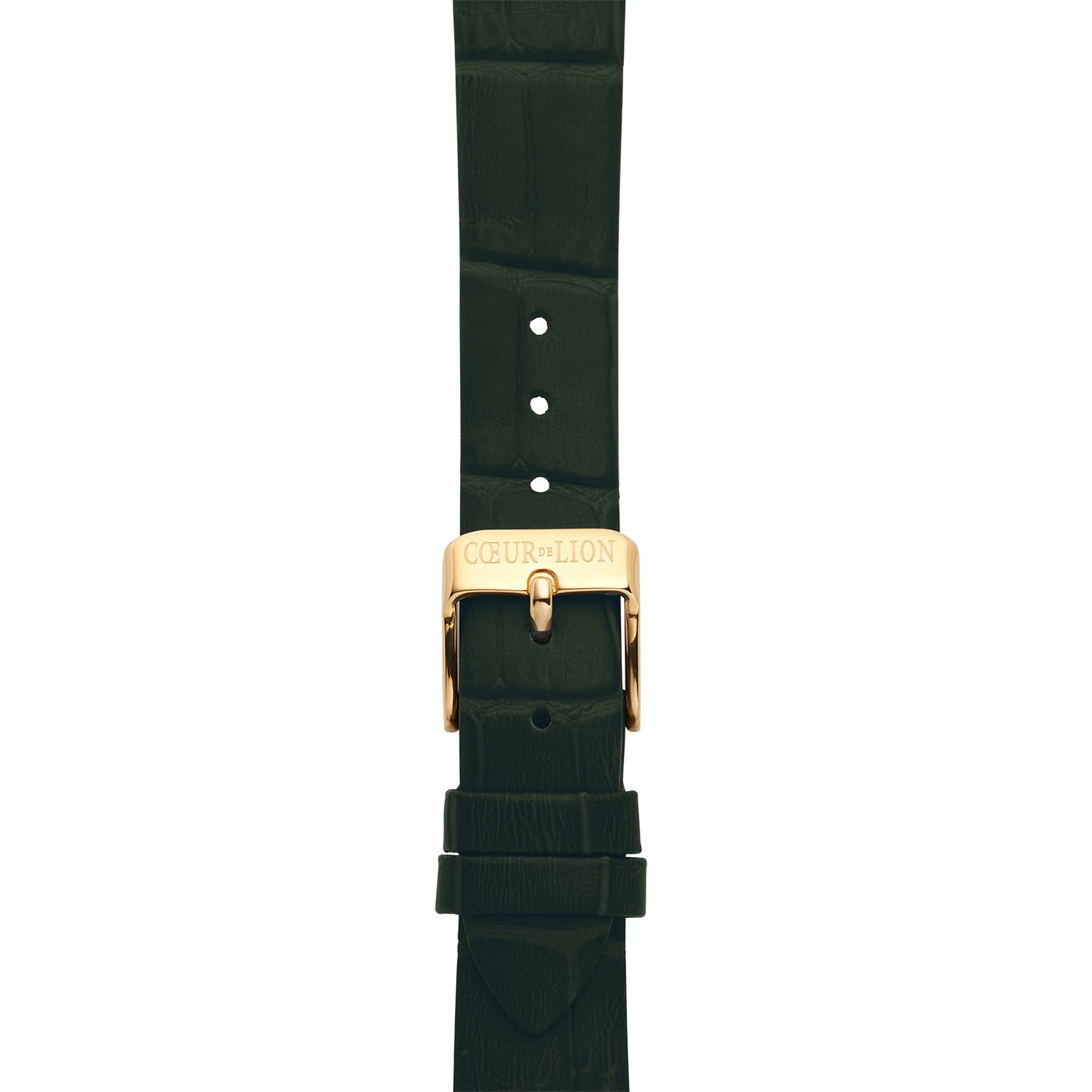 Uhr Iconic Spikes Leder Forest Green Gold