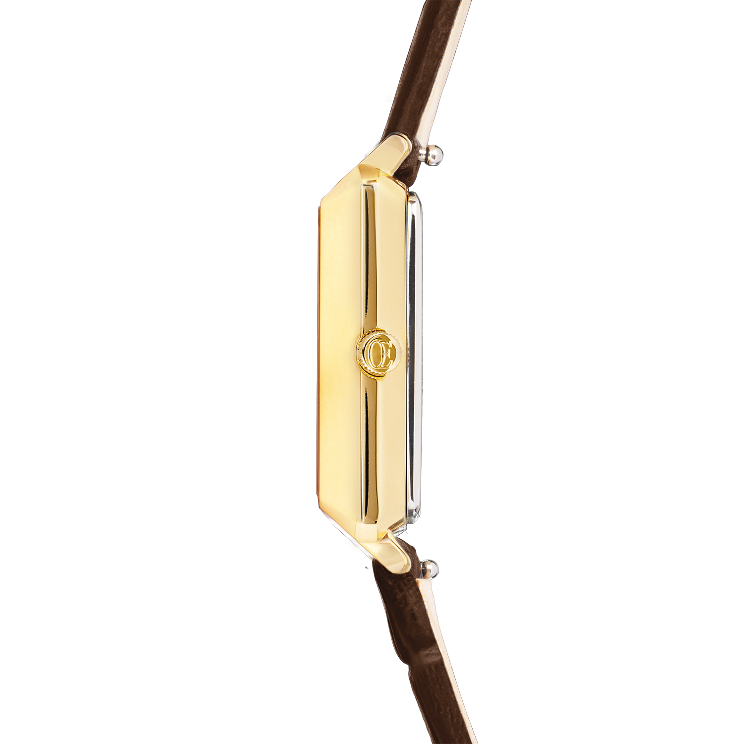 Uhr Iconic Spikes Armband Leder Mocha Mousse Gold von COEUR DE LION – Tragevariante