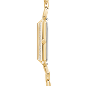 Uhr Iconic Cube Sparkling Mystic Mocca Statement gold von COEUR DE LION – Tragevariante