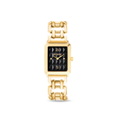 Uhr Iconic Spikes Schwarz Statement Gold