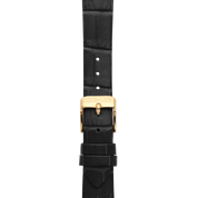Uhr Iconic Waves Gold Leder Schwarz-Weiß von COEUR DE LION – im Set mit passenden Schmuckstücken