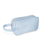 Kosmetiktasche Cord Hellblau