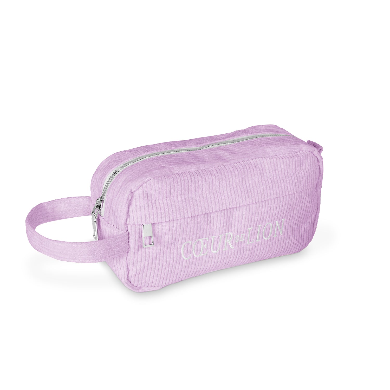 COEUR DE LION Kosmetiktasche Cord Flieder – Frontansicht