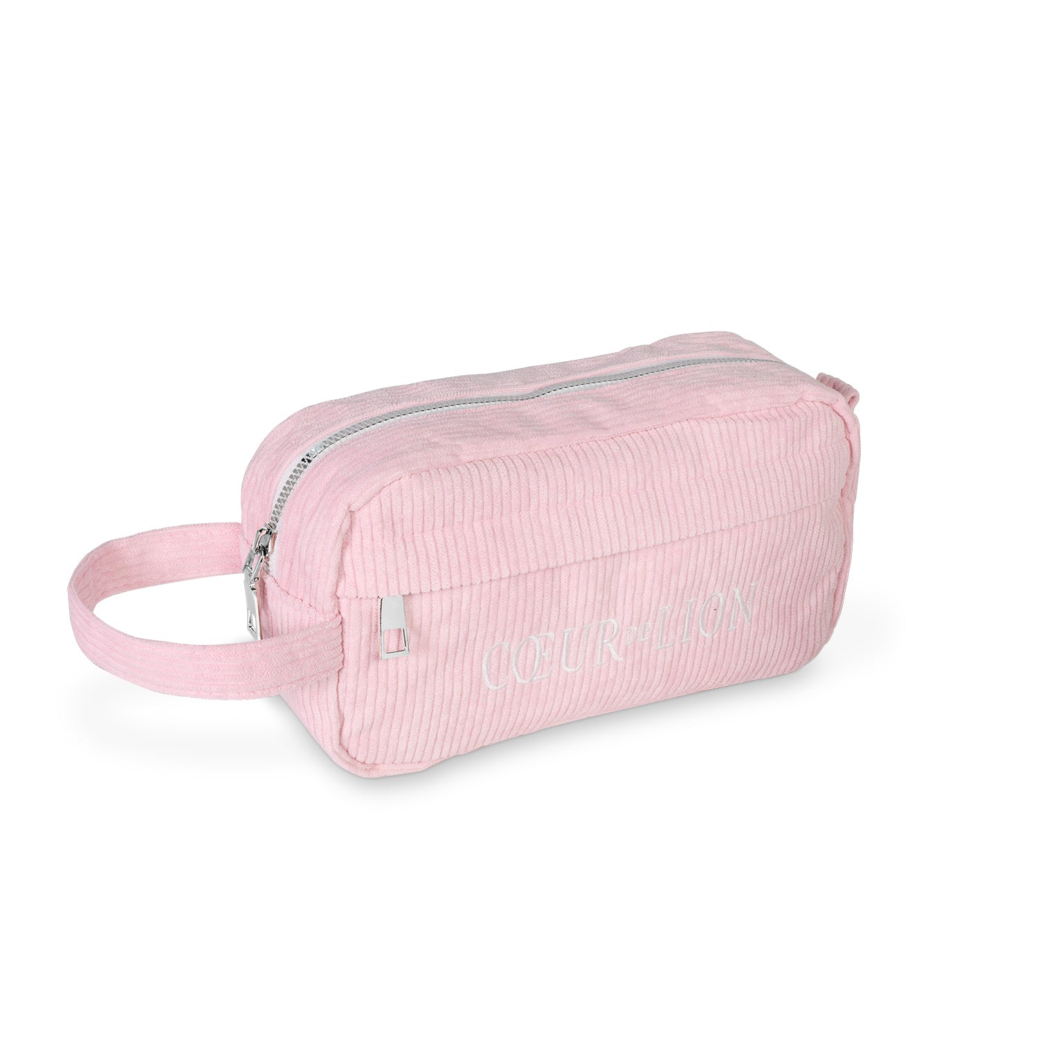 COEUR DE LION Kosmetiktasche Cord Rosa – Frontansicht