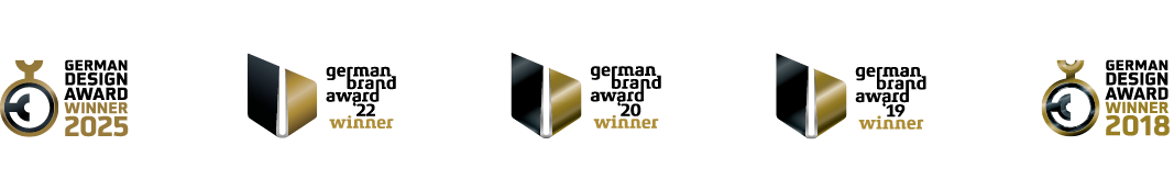 Auszeichnungen: German Design Award und German Brand Award
