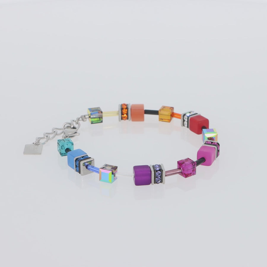 GeoCUBE® Armband multicolor rainbow