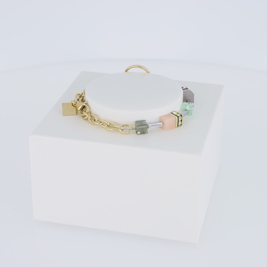 GeoCUBE® Iconic Boho Armband gold-multicolor