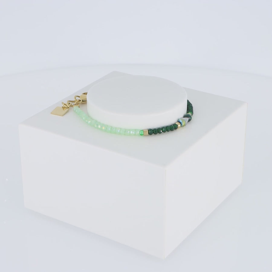 Armband Amulett Glamorous Green gold