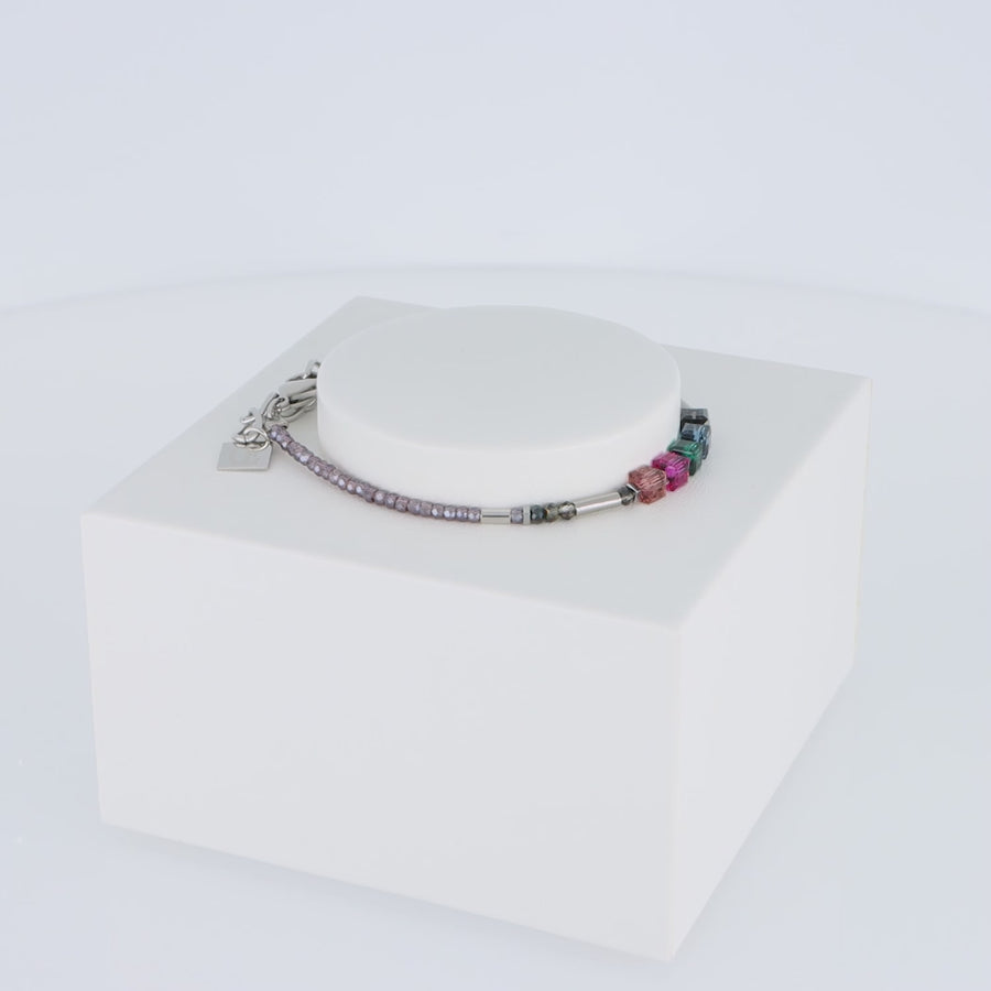 Cube Story Minimalistic Sparkling Armband Multicolour Art Nouveau