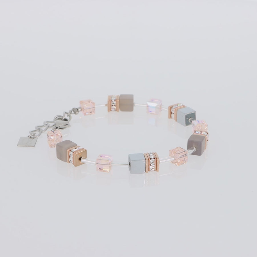 GeoCUBE® Iconic Precious Armband roségold-peach