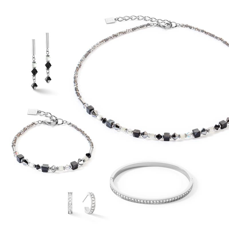 Adventskalender Schwarz Silber