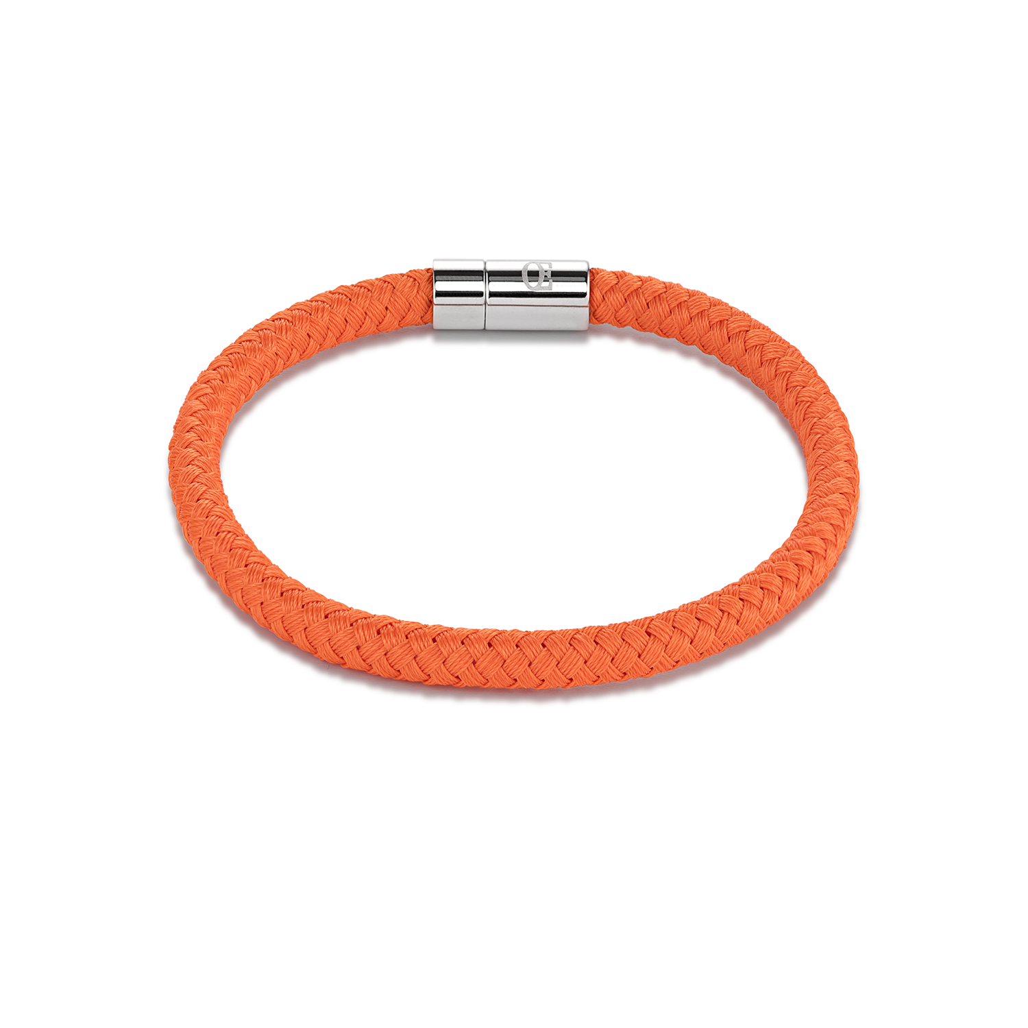 Armband Textil geflochten orange