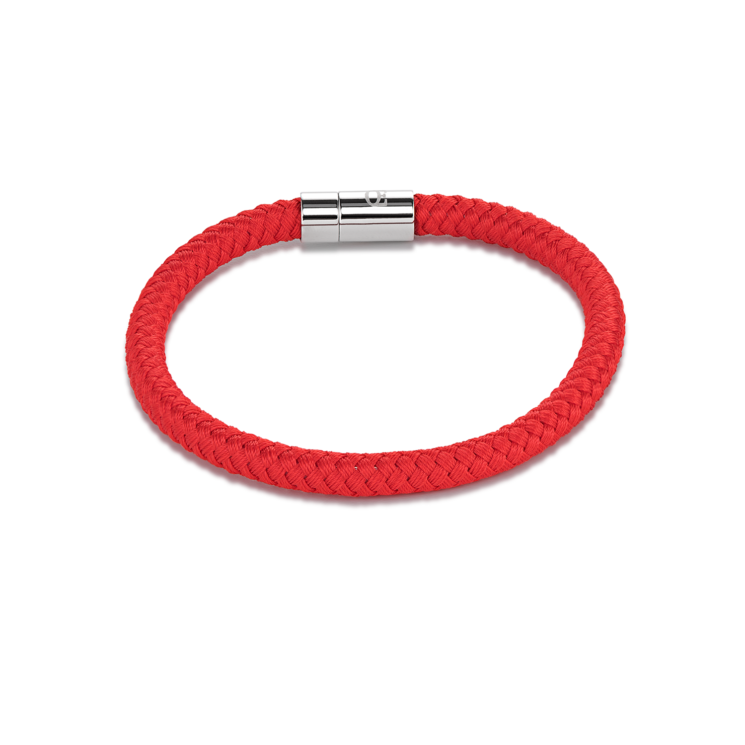 Armband Textil geflochten rot