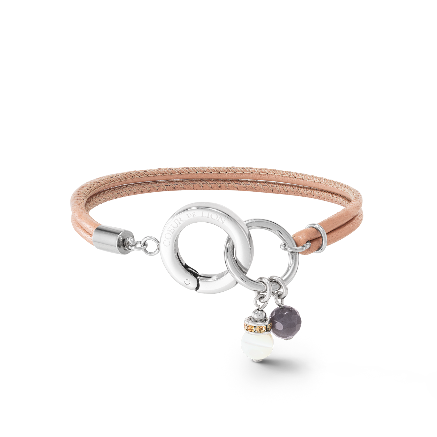 Boho Unity Armband Leder nude