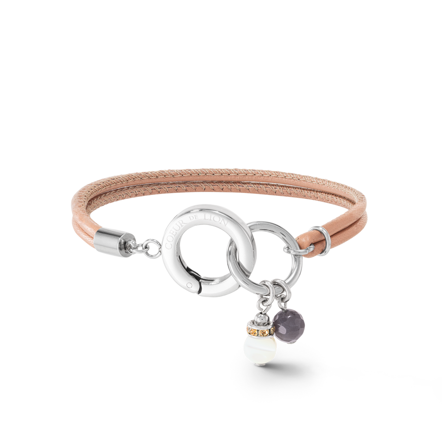 Boho Unity Armband Leder nude