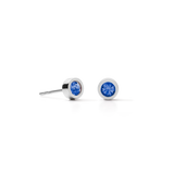 Ohrringe Sparkling Dot silber-blau