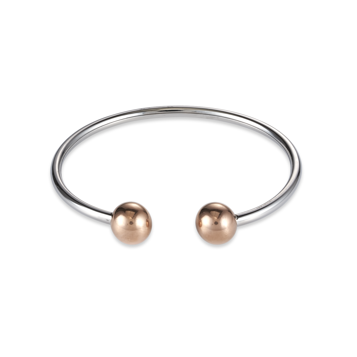 Armreif Edelstahlkugeln roségold
