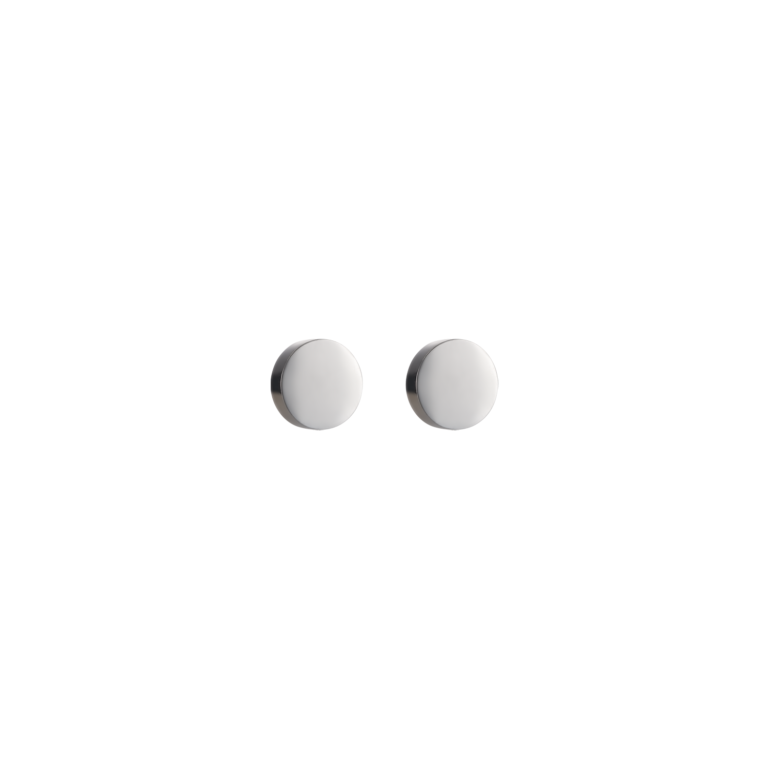 Ohrringe Rund Edelstahl silber