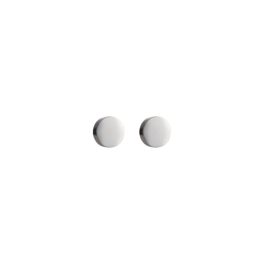 Ohrringe Rund Edelstahl silber