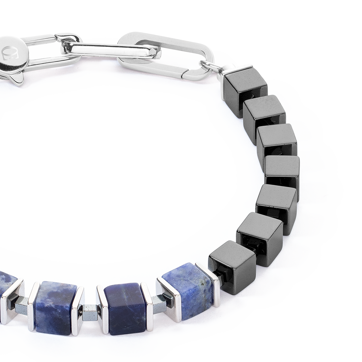 Unisex Armband precious cubes blau