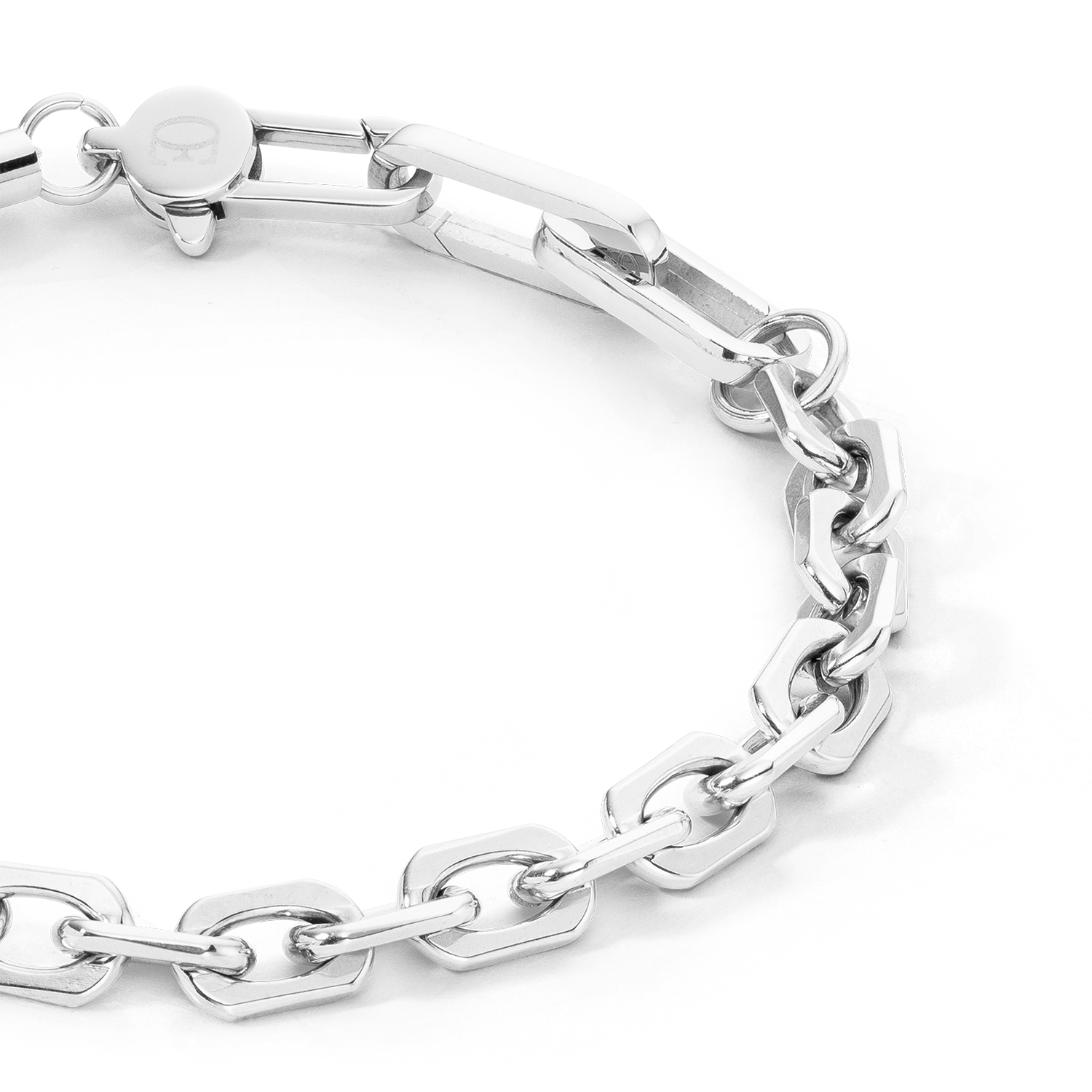 Armband Pearls Fusion link chain weiß
